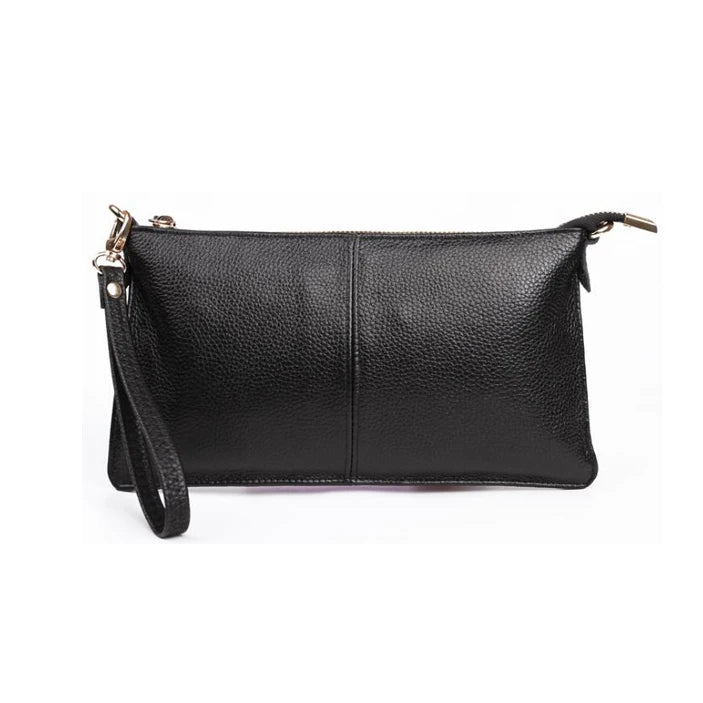 Hot Selling Ladies Soft Leather Solid Color Clutch Wallet Ladies Purse Small Shoulder Crossbody Hand Bags for Women