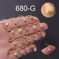 Gaby New Sale Nose Piercing Jewelry Gold Plated Bulk Nose Hoops for Women Trendy Wholesale Nose Rings for Gifts