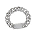 BB007  16mm 7" 8" Bracelet  Iced Out Bling Bling Brass Cuban Chain Hip Hop Micro Pave Chain Jewelry for Men