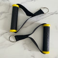 Custom Logo Home Gym Pull up Accessories Nylon Straps Sport Soft Rubber TPR Handgrips With D Ring for Resistance Bands