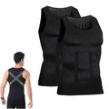 Mens Compression Shirt Slimming Body Shaper Vest Workout Tank Tops Abs Abdomen Undershirts