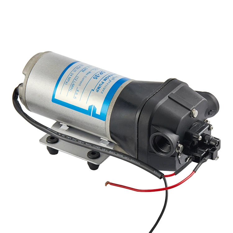 DP-35 24V High Pressure Diaphragm Water Pump Self-Priming 12LPM 35PSI for RO Car Washing & Sweeping Filter Pump