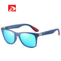 DUBERY Vintage Polarized Sunglasses for Men PC TAC Lenses CE UV400 Certified Driving Square Design Black Frame D4195