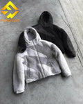 Customizable Wool Jacket by Streetwear Clothing Manufacturer Men's Hooded Jaket Zip Sherpa Polar Fleece for Winter