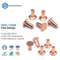 China Manufacturer's New Brand Custom Red Copper Countersunk Head Solid Rivets Factory Supplier