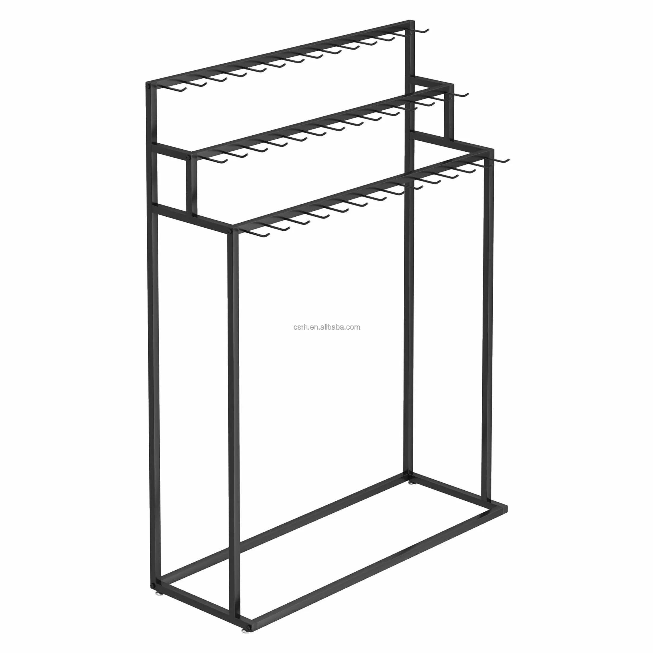 RH-GR-B3 1500*350*1500mm   Belts Hanging Display Hooks Rack