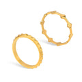 Fashion New Diamond Titanium Steel Ring Waterproof Stainless Steel Plated 18k Gold Personality Ring Jewelry