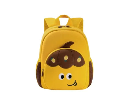 Unisex Fashion Cartoon Fruit Shape Student School Bag Large Capacity Load Reduction Waterproof Shoulder Bag Polyester Small