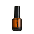 Empty Glass Bottle 15 ml Transparent Amber Matte Black  Round Shape Gel Nail Polish Glass Bottles with Brush Lid