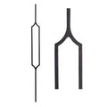 High Class Modern Indoor Wrought Iron Steel Stair Baluster Curved Hexagon Design Sand Blasted Anti-Rust Oil Finish Lifetime