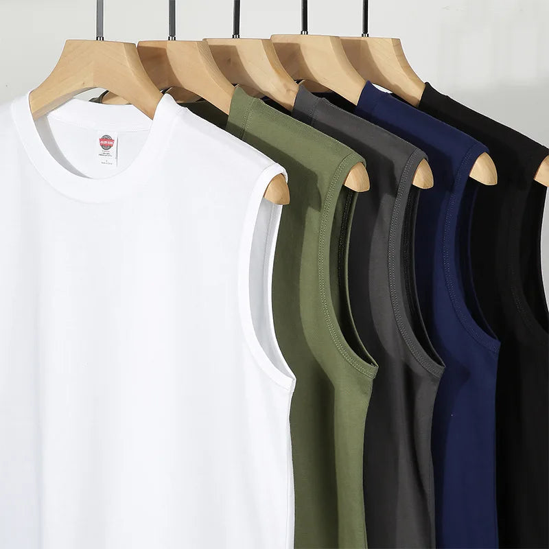 Vedo T-Shirt Wholesale Custom Logo Printing Embroidery 230GSM Sleeveless Unisex Graphic Cotton T Shirt