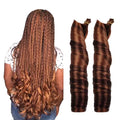 Spiral Curls Synthetic Braiding Hair Bundles Loose Wave Crochet Braids Hair Blonde Wavy Hair Extension French Curl