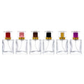 Custom Logo Square 50ml Perfume Spray Bottle 100ml Sub-Bottle Empty Clear Perfume Bottle Spray with Packaging Box High-End
