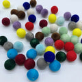 Factory Direct Sell Velvet Beads 8/10mm Retro Style Flocked Beads with Straight Holes Plastic Round Beads for Bag Making
