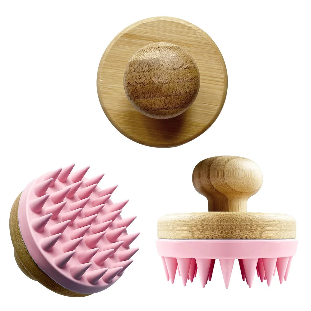 YUE New New Silicone Shampoo Brush Home Cleaning Scalp Massage Artifact Shampoo Comb Body Cleaner Bath Brush
