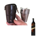 Custom Logo Portable PU Carrying Hanging Cup Protective Promotional Bag Custom Color Johnnie Walker Black Label Protection Bag