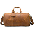 Custom Genuine Leather Travel Weekender Overnight Duffel Bag Gym Sports Tote Duffle Bag for Men
