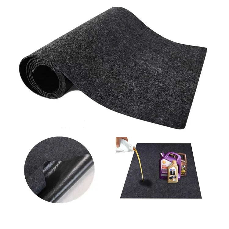 Reusable Washable Absorbent Oil Spill Mat Anti-slip Garage Floor Mat for Shop Parking Floor