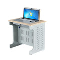 Modern Design Metal School Classroom Workshop Furniture Multifunction Flip-Up Computer Desk with Safety Box Turn-Over
