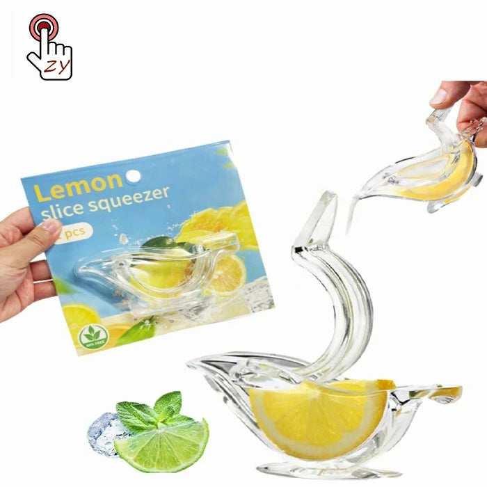 Hot Bird Shaped Zitronenpresse Aus Glas Acrylic Lemon Slice Manual Citrus Juicer Hand Press Lemon Squeezer Zitronenpress