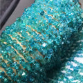 5-8mm Natural Blue Apatite ChipStone Beads Strand DrilledIrregular Crushed Gemstone Crystal Pieces Spacer Loose Beads