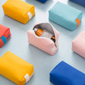 Latest Fashion Wholesale Makeup Bag Vegan PU Leather Toilet Bag Customizable Travel Zipper Toiletry Bag with Logo
