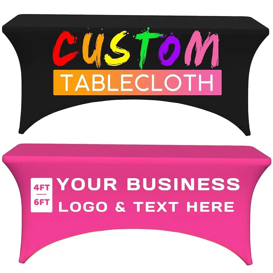 Best Price Rectangle Polyester Wedding Party Digital Printing Stretch Spandex Material Table Cover Cloth