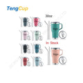TY 30oz in Stock Wholesale Travel Mug with Handle Lid 304/201 Stainless Steel Car Insulated 12-24 Hours Thermal Insulation