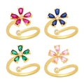 Wholesale Fidget Spinner Rings Collection Adjustable Silver Anxiety Rings Rotating Flower Star Butterfly Fidget Rings Women