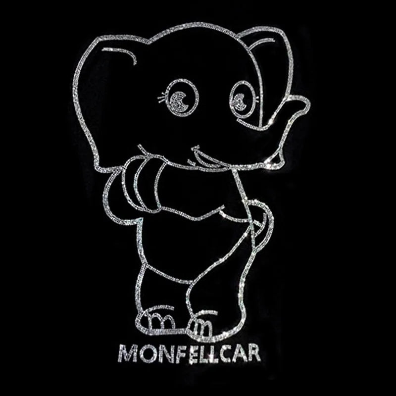 Hot Selling Personalized Cute Cartoon Animal Bear butterfly Elephant Clown Fish Hot Stamping Iron on Sticker Cartoon Printing