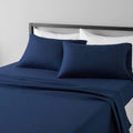 Lightweight Super Soft Easy Care Microfiber 4 Piece Bed Sheet Set with 14-Inch Deep Pockets
