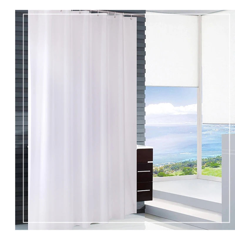 Factory Price 200x240CM Bathroom Shower Curtain Liner Waterproof Peva Partition Curtain Bathtub Mildew White Bath Screens