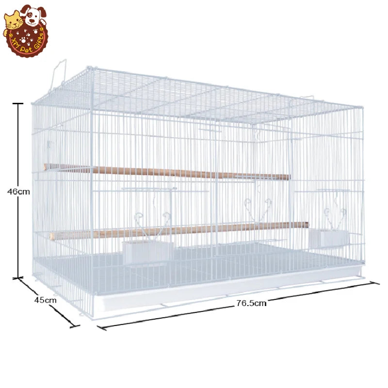 75x45x45cm Large Size Bird Cage Peony Parrot Bird Rabbit Cage love Birds Cage Large
