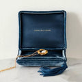 Custom Velvet Set Box Jewelry Box Necklace Ring Couple Ring Luxury Tassel Jewelry Packaging Earring Necklace Box