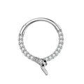 Europe and America 2025 New Snake Shaped Nose Ring Hot Selling Puncture Jewelry Interface Ring Wholesale