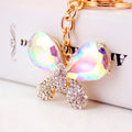 Butterfly Pendant Souvenir Metal Key Chain Wholesale Creative Insect Key Rings Enamel Luxury Bag Charm for Mama Keychain