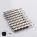 H4x28mm S2 Tool Steel Manual Batch Head Hex Five Star Triangle Y-shaped Cross T Plum Blossom 4mm DIY Industrial OEM