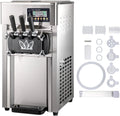 Direct Selling 2+1 flavors Soft Ice-Cream Machines commercial table top three flavors ice cream machine