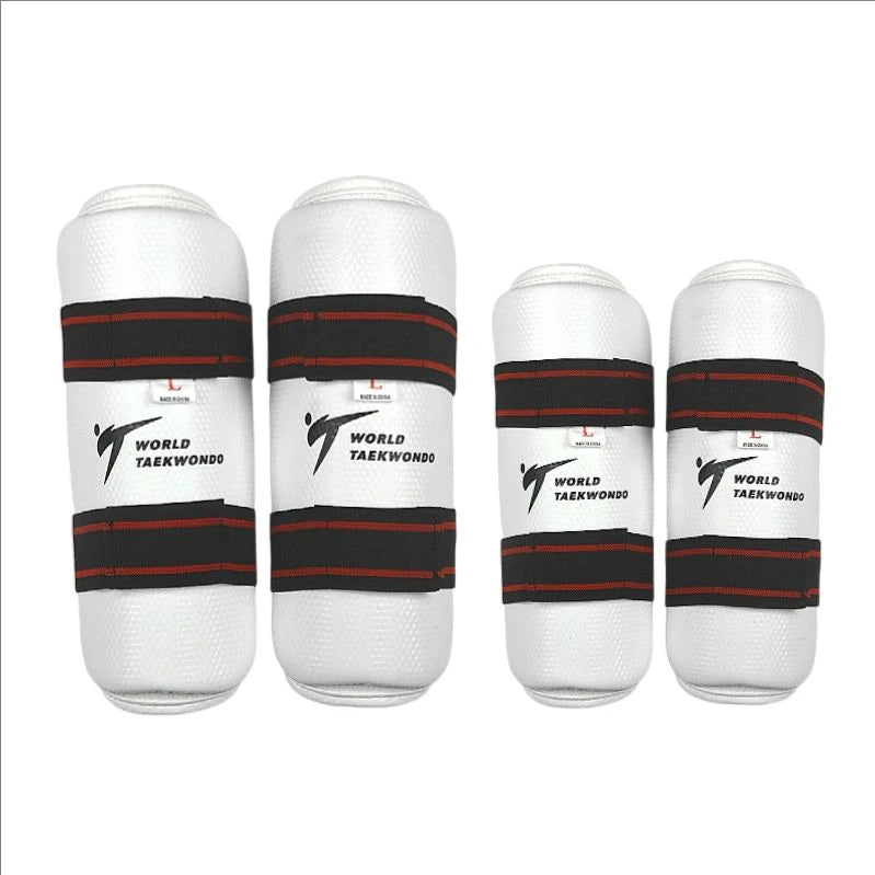 TJT Custom Logo Unisex Taekwondo Gear Shin Guards and Arm Protector Leg Guard