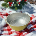 Round Silver Coated Pans Aluminum  Container sealed Lid Foil Pans No Leak