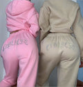 2024 Custom Tracksuits Women Jackets Hoodie and Pants Set Workout Women's Hoodie Set