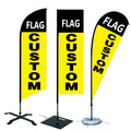 Custom logo Double-Side  Feather Beach Flag Windless Strong rainbow TearDrop Flag Outdoor Flying Rectangular Flag