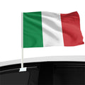 Hot Sale Italian Car Window Flag 12x18inches 100%polyester Double-side Custom Italian Car Window Flag