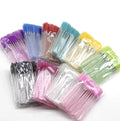 Crystal Shine Eyelashes Brushes Private logo Diamond Eyelashes Lashes Mascara Brush (50 piece/bag)