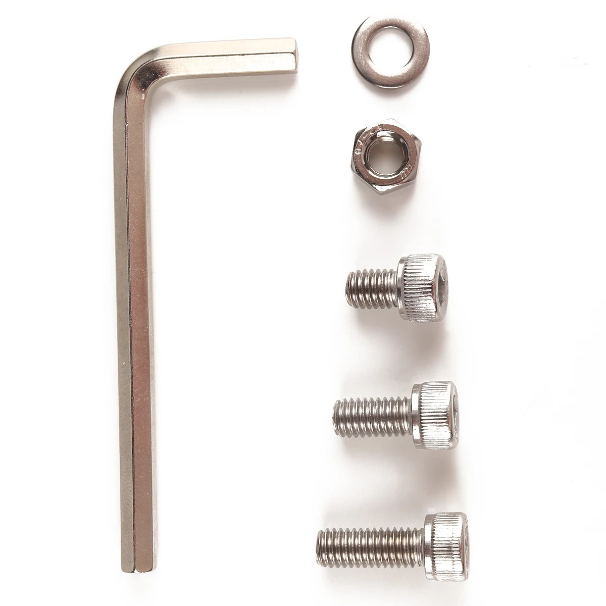 BAJUTU:400pcs M3 M4 M5 M6 X 8mm/12mm/16mm Hexagon Socket Bolts Nuts Screws Washer Assortment 304 Stainless Steel Nut and Washer