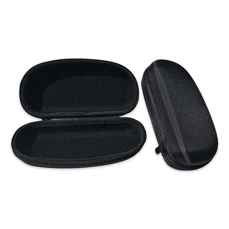 Customized Design Zipper Waterproof EVA Box Black Small Crescent Shaped Mini Personalised Glasses Eyeglasses Case MegaBDM