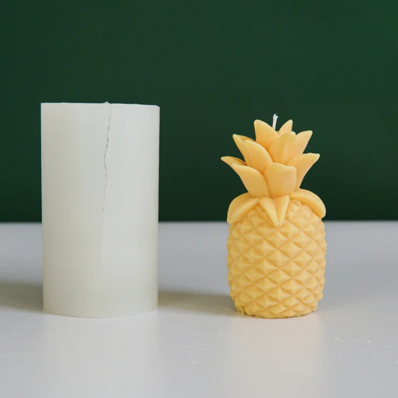 B-3139 Simulation Pineapple Candle Soap Silicone Mold