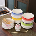 Factory Wholesale Matcha Tea Set Include Bamboo Whisk Matcha Decal Bowl and Ceramic Stand Matcha Set for Gift