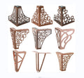 Hollow Rose Gold Sofa Legs Sofa Legs Gold for Living Room Furniture Modern Sofa Legs Black