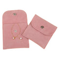 New Design Small Velvet Portable Jewelry Organizer Mini Velvet Button Jewelry Pouch Bag With Custom Logo